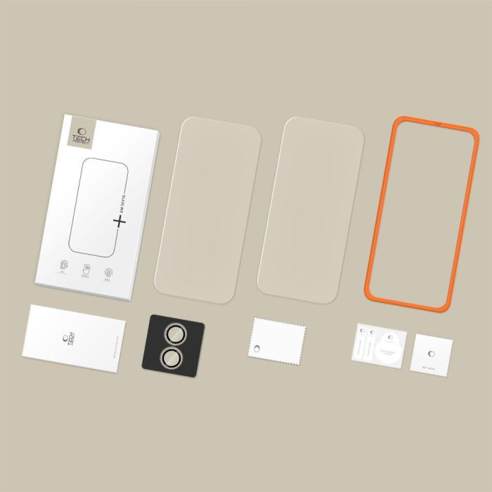 Bild 3, Tech-Protect iPhone 17 3-PACK Skärmskydd/Linsskydd