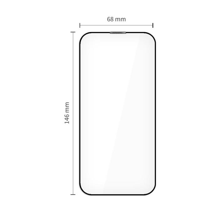 Bild 3, Tech-Protect iPhone 17 Pro 2-PACK Skärmskydd Quick Set+ Svart