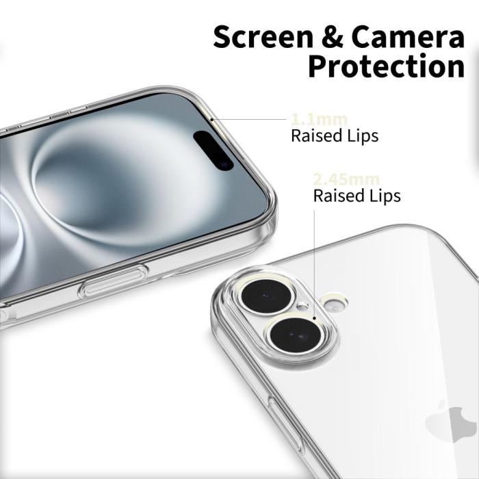 Bild 3, Tech-Protect iPhone 17 Skal FlexAir Transparent