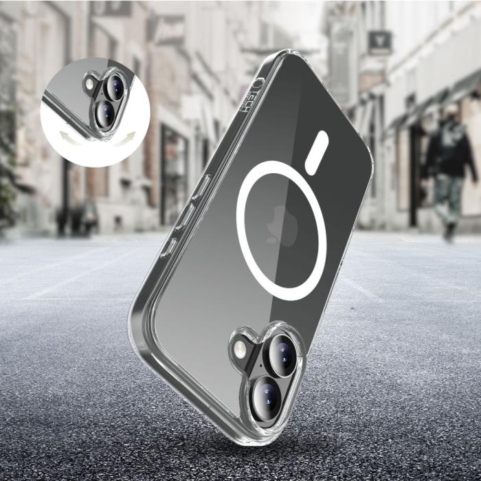 Bild 3, Tech-Protect iPhone 17 Skal MagSafe FlexAir Hybrid Transparent
