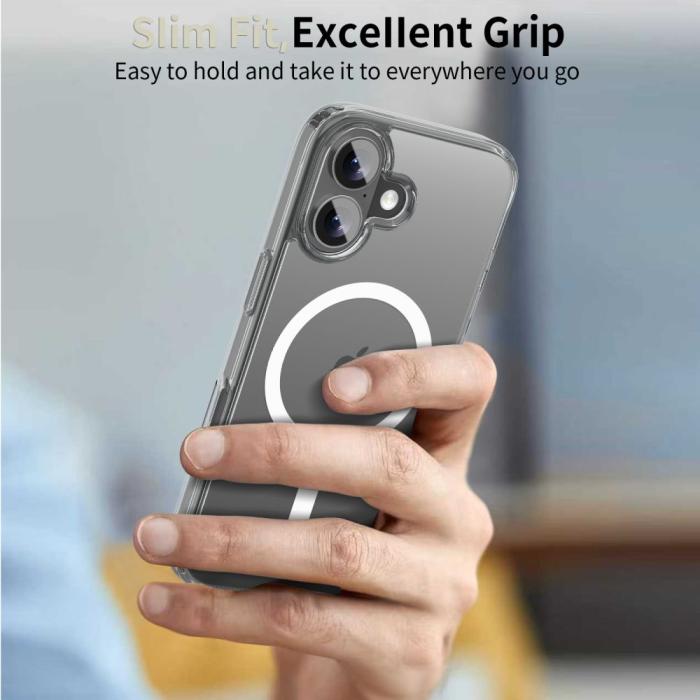 Bild 4, Tech-Protect iPhone 17 Skal MagSafe FlexAir Hybrid Transparent