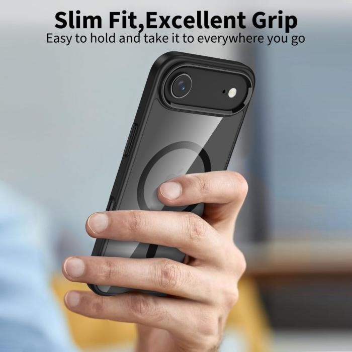Bild 5, Tech-Protect iPhone Air Skal MagSafe BasicMag Matt Svart/Transparent