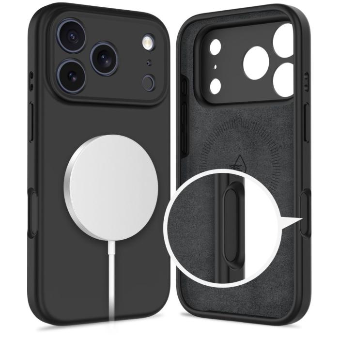 Bild 5, Tech-Protect iPhone 17 Pro Skal MagSafe Silicone Svart