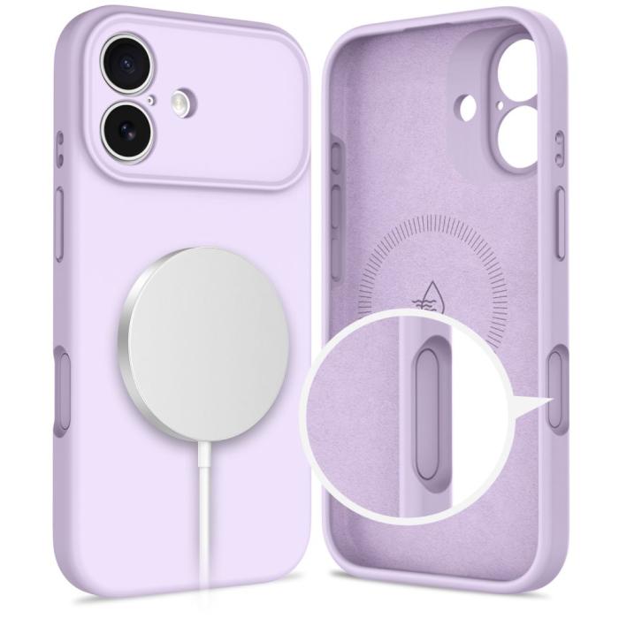 Bild 5, Tech-Protect iPhone 17 Skal MagSafe Silicone Mauve