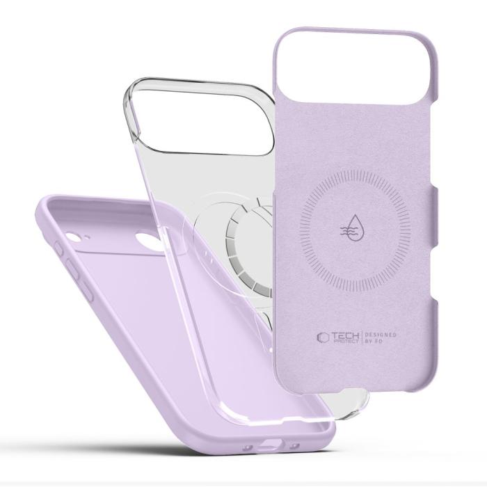 Bild 2, Tech-Protect iPhone Air Skal MagSafe Silicone Mauve