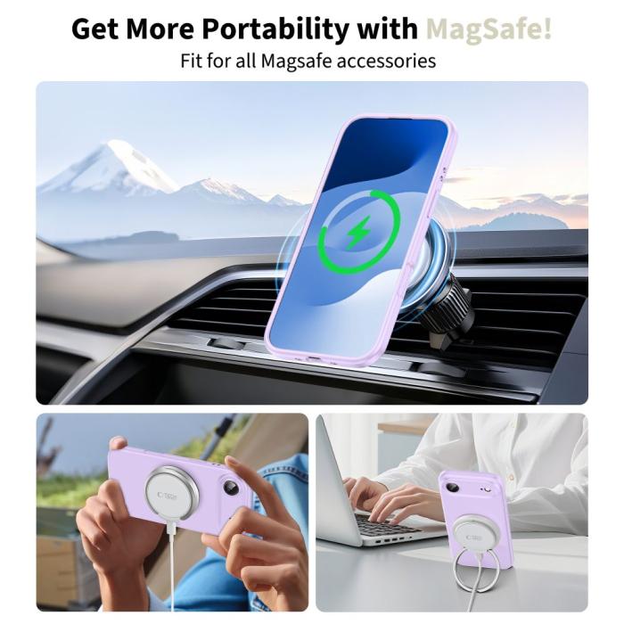 Bild 3, Tech-Protect iPhone Air Skal MagSafe Silicone Mauve