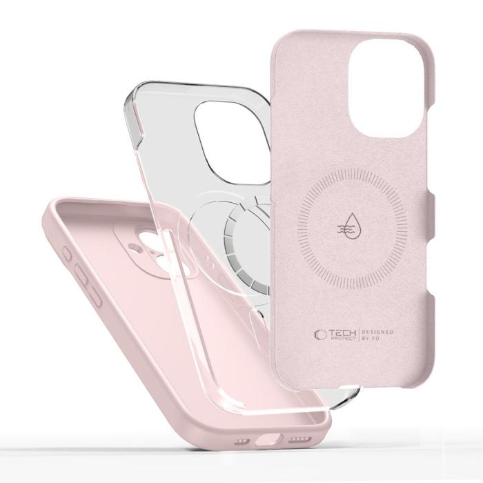 Bild 2, Tech-Protect iPhone 17 Skal MagSafe Silicone Pink Pearl