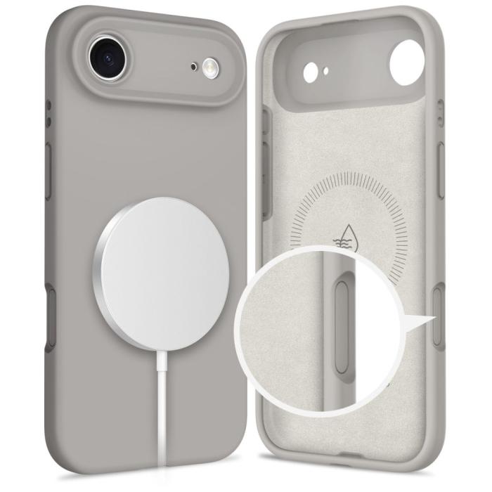 Bild 5, Tech-Protect iPhone Air Skal MagSafe Silicone Stone Grey