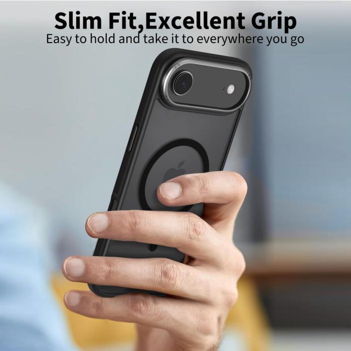 Bild 4, Tech-Protect iPhone 17 Air Skal MagSafe MagEdge Matt Svart/Gunmetal