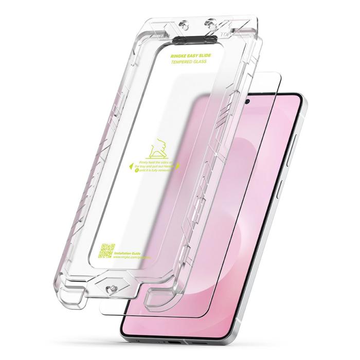 Bild 2, Ringke Galaxy S25 Edge 2-PACK Easy Slide Skärmskydd Härdat Glas
