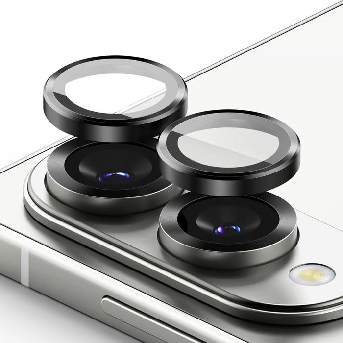 Bild 2, Ringke Samsung Galaxy S25 Edge Linsskydd Härdat Glas Svart