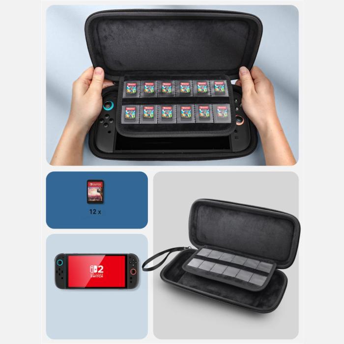 Bild 2, Supcase Nintendo Switch 2 Fodral Carrying Mini Svart