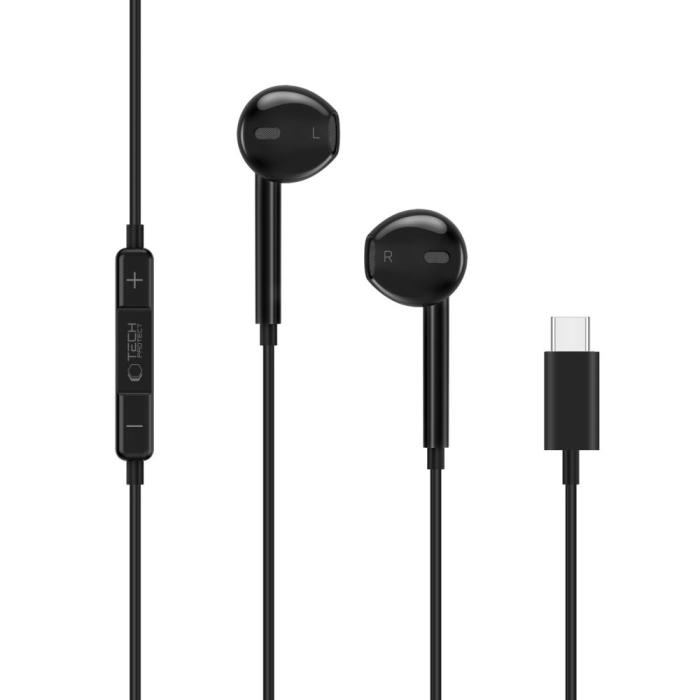 Bild 3, Tech-Protect In-Ear Hörlurar USB-C UltraBoost Svart