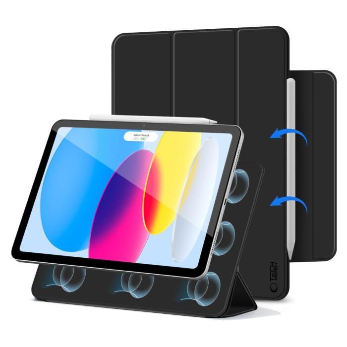 Bild 2, Tech-Protect iPad 11 2025 / 10.9 2022 Fodral SC Magnetic Svart