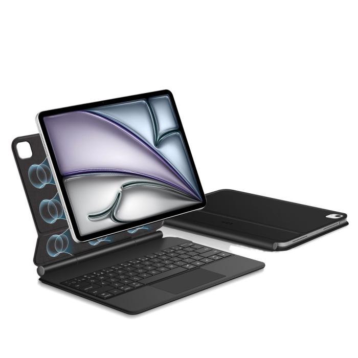 Bild 4, T-P iPad Air 13 2025/2024/Pro 12.9 2022-2020 Fodral SC Tangentbord