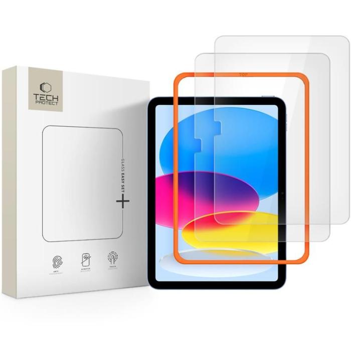 Bild 1, Tech-Protect iPad 11 2025/10.9 2022 2-PACK Skärmskydd EasySet+