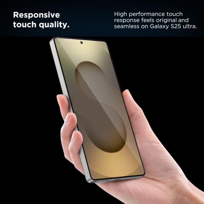 Bild 5, Tech-Protect Galaxy S25 Ultra 2-PACK Skärmskydd QuickSet+ Härdat Glas