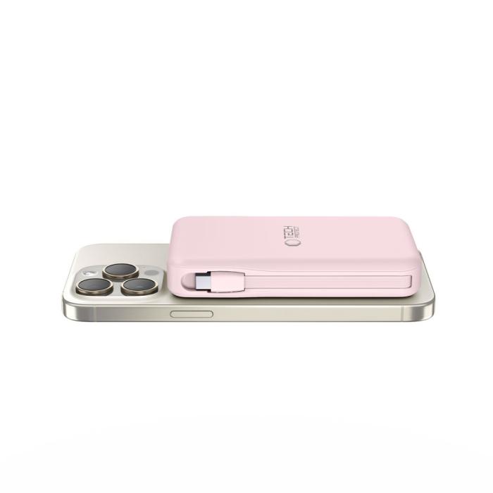 Bild 5, Tech-Protect 10000 mAh MagSafe Powerbank LifeMag Rosa