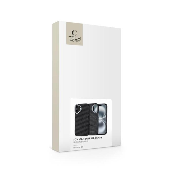 Bild 5, Tech-Protect iPhone 16 Skal MagSafe ION Carbon Svart