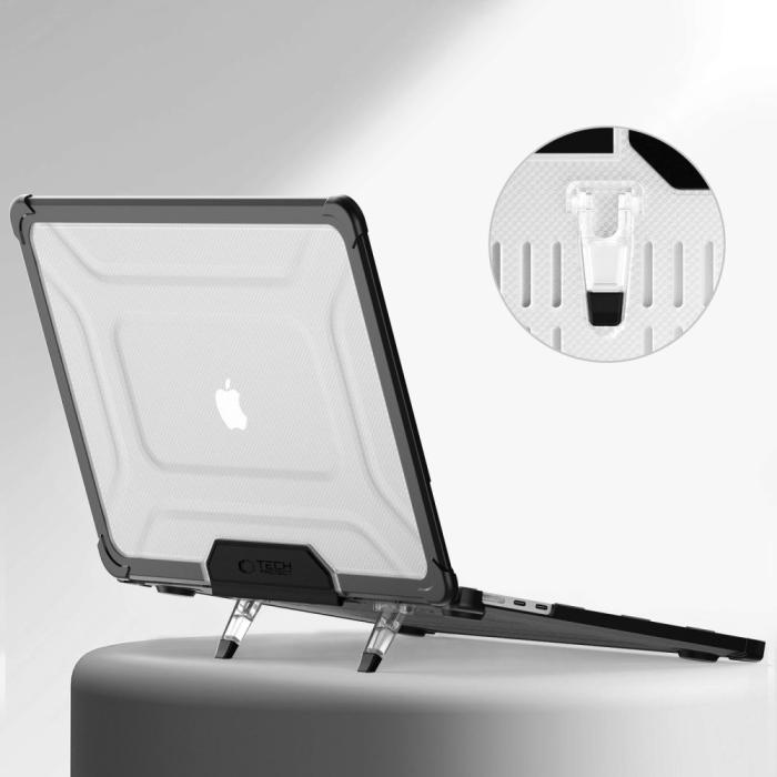 Bild 4, Tech-Protect MacBook Air 13 2025-2023 Skal SmartShell Black/Clear
