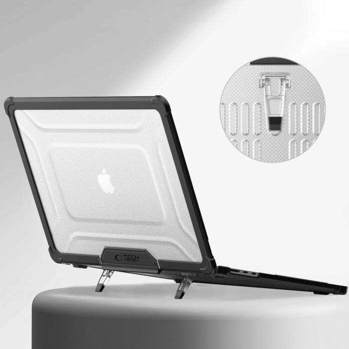 Bild 4, Tech-Protect MacBook Air 15 2025-2023 Skal SmartShell Black/Clear