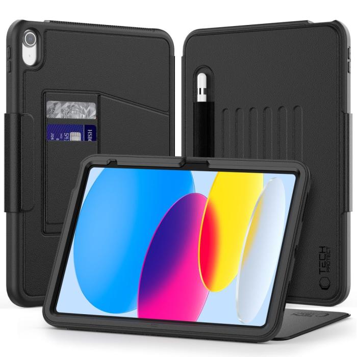 Bild 1, Tech-Protect iPad 11 2025/10.9 2022 Fodral SC Armor Pennhållare Svart