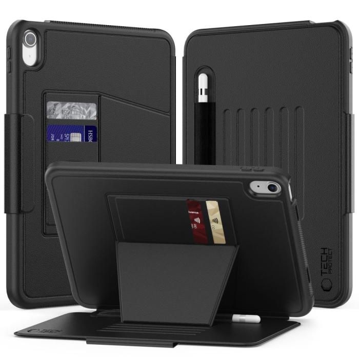 Bild 2, Tech-Protect iPad 11 2025/10.9 2022 Fodral SC Armor Pennhållare Svart