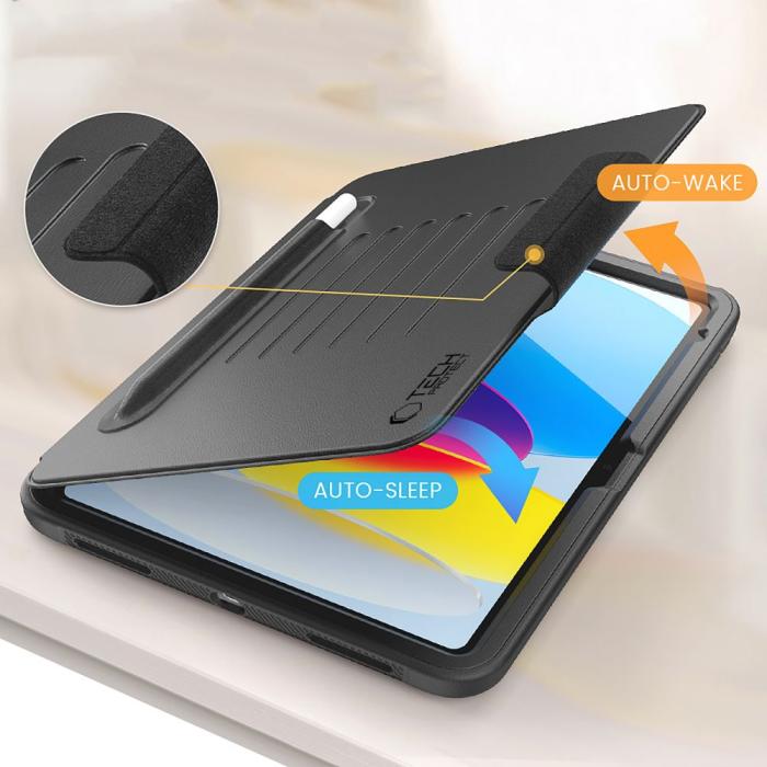 Bild 4, Tech-Protect iPad 11 2025/10.9 2022 Fodral SC Armor Pennhållare Svart
