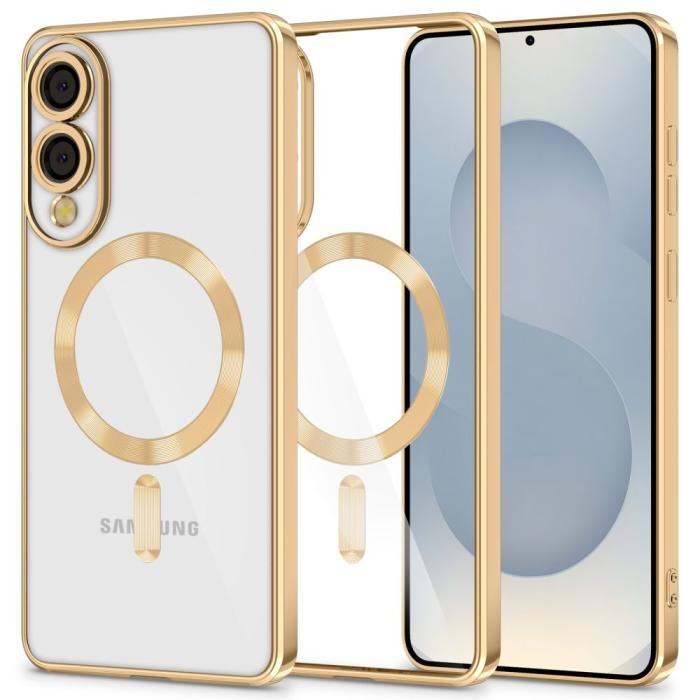 Bild 1, Tech-Protect Galaxy S25 Edge Skal MagSafe MagFlex Shiny Gold