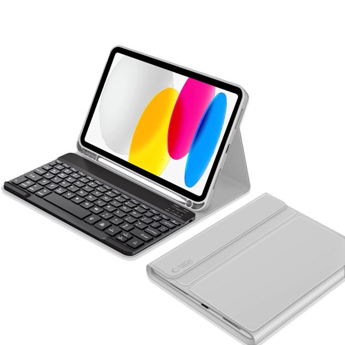 Bild 2, Tech-Protect iPad 11 2025/10.9 2022 Fodral SC Tangentbord Grå