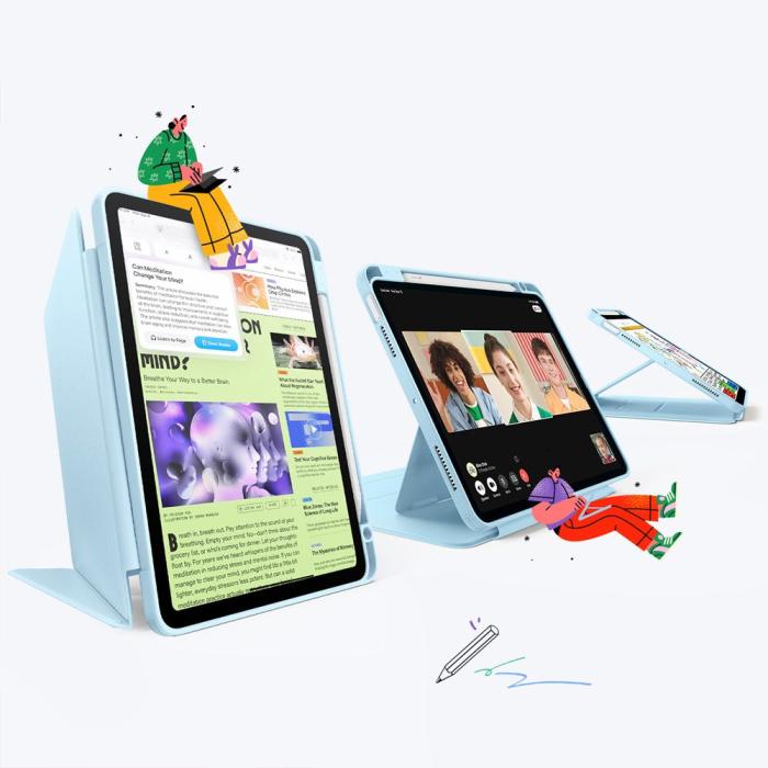 Bild 2, ESR iPad Air 10.9 2022-2020/11 2025-2020 Fodral Flip Hybrid Sky Blue