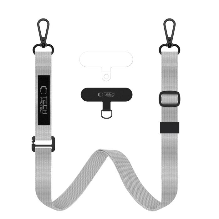 Bild 1, Tech-Protect Mobilhållare Cross Body Crayon Grey