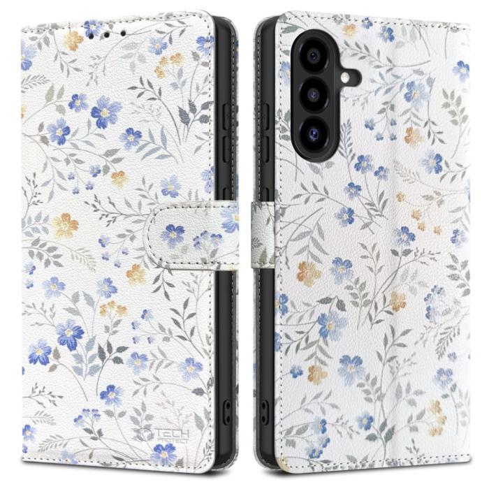 Bild 1, Tech-Protect Galaxy A26 5G Fodral Läder Spring Flowers