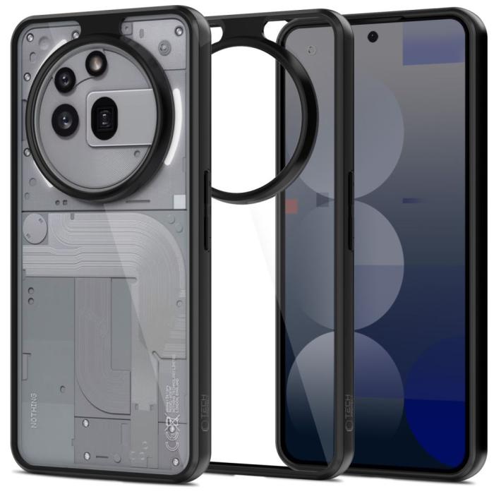 Bild 1, Tech-Protect Nothing Phone 3a Pro Skal MagMat Svart / Transparent