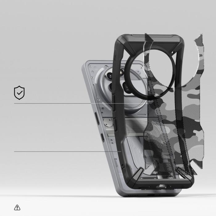 Bild 4, Ringke Nothing Phone 3a Pro Skal Fusion X Camo Svart