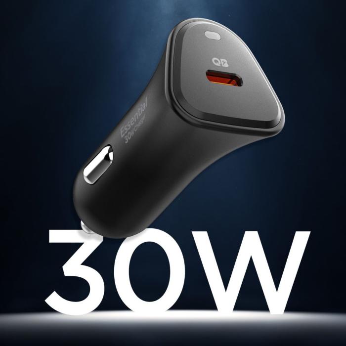 Bild 5, Spigen 30W Billaddare USB-C Svart