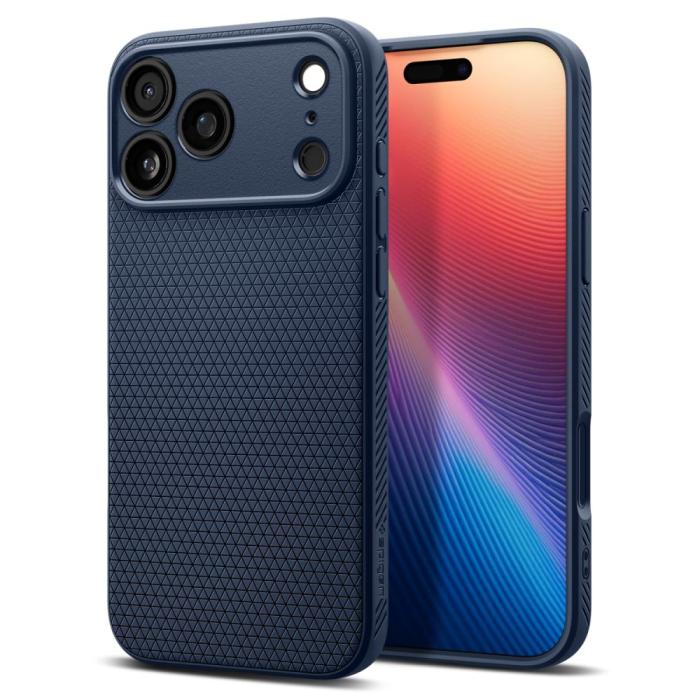 Bild 1, Spigen iPhone 17 Pro Max Skal Liquid Air Navy Blue