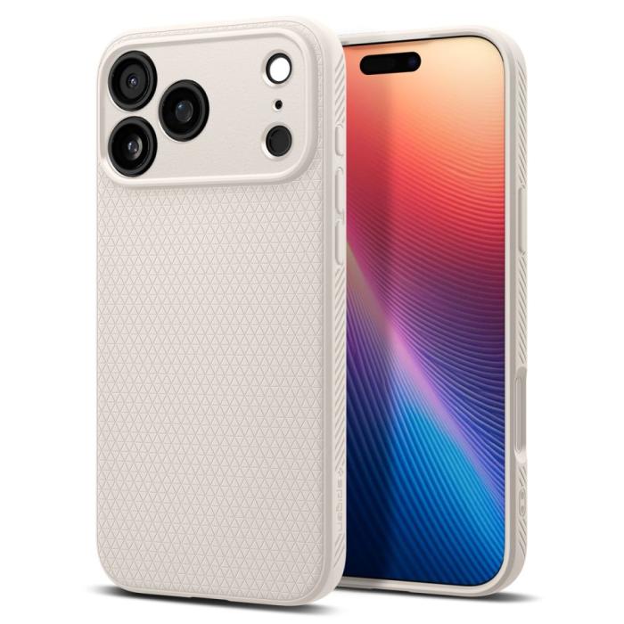 Bild 1, Spigen iPhone 17 Pro Skal Liquid Air Natural Titanium