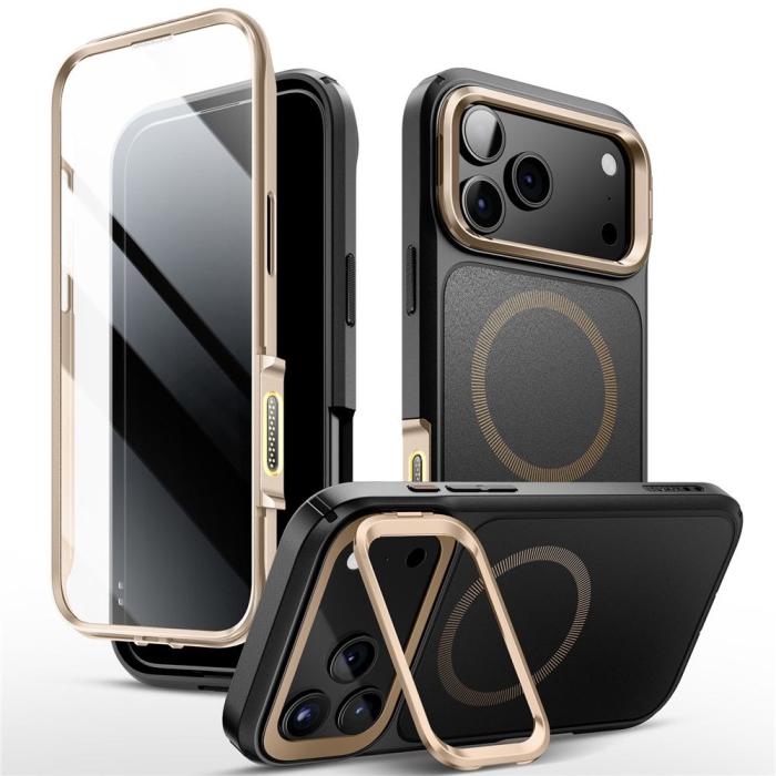 Bild 2, Supcase iPhone 17 Pro Max Skal MagSafe Iblsn Ares Flip Desert Gold