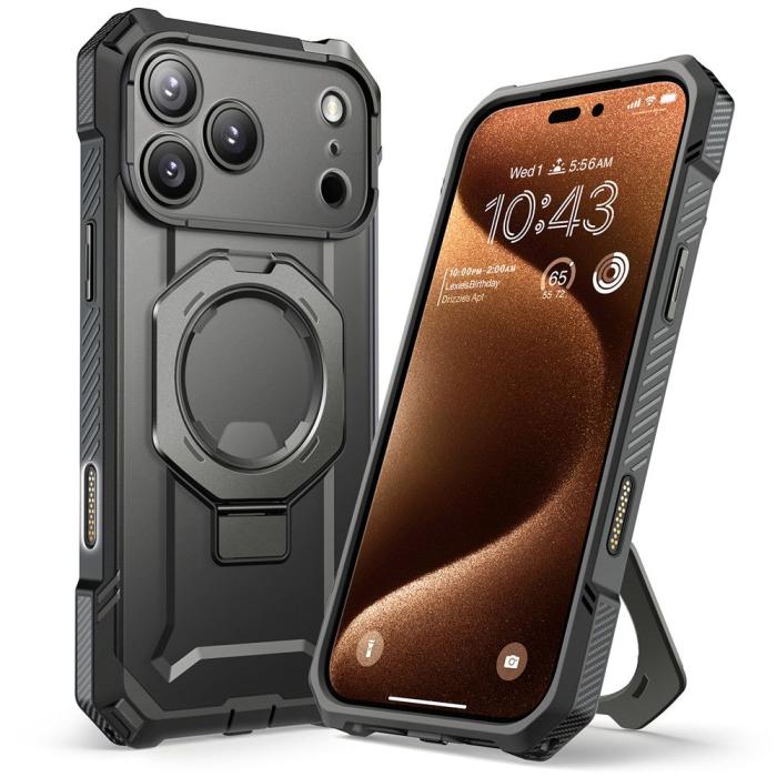 Bild 2, Supcase iPhone 17 Pro Max Skal MagSafe Unicorn Beetle Grip Grey