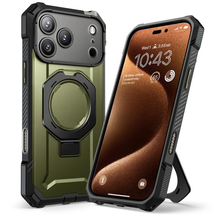 Bild 2, Supcase iPhone 17 Pro Max Skal MagSafe Unicorn Beetle Grip Guldan