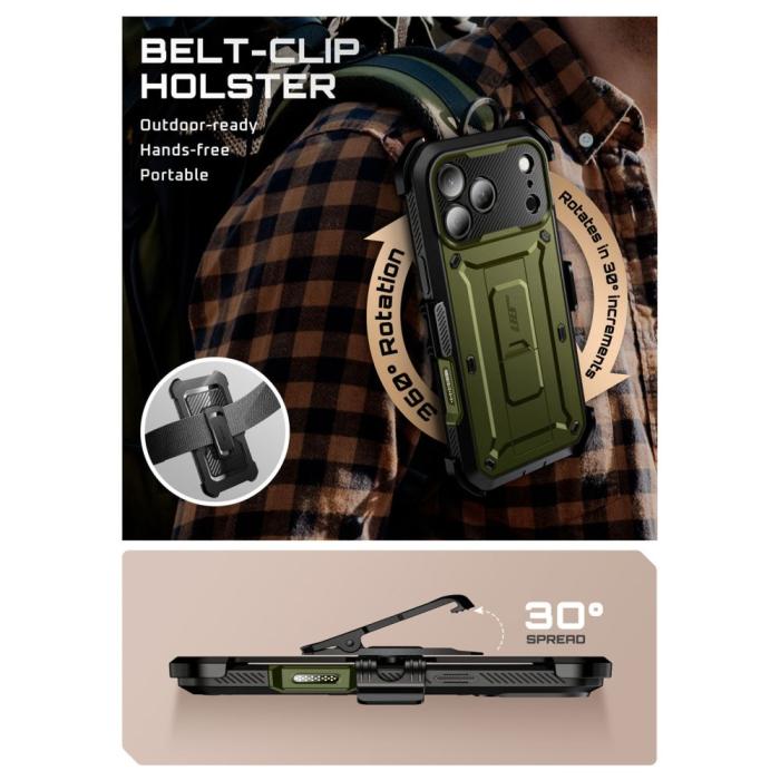 Bild 4, Supcase iPhone 17 Pro Skal Unicorn Beetle Pro Guldan