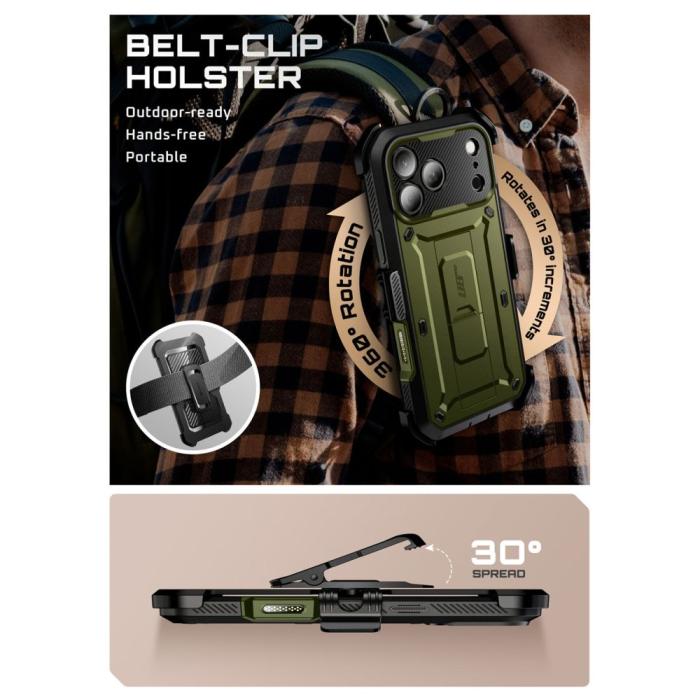 Bild 4, Supcase iPhone 17 Pro Max Skal Unicorn Beetle Pro Guldan
