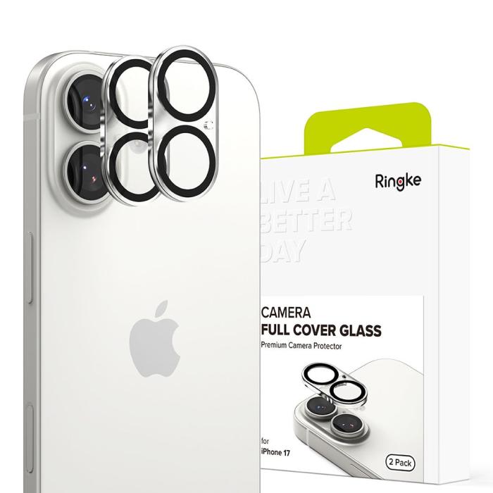 Bild 1, Ringke iPhone 17 2-PACK Linsskydd Svart