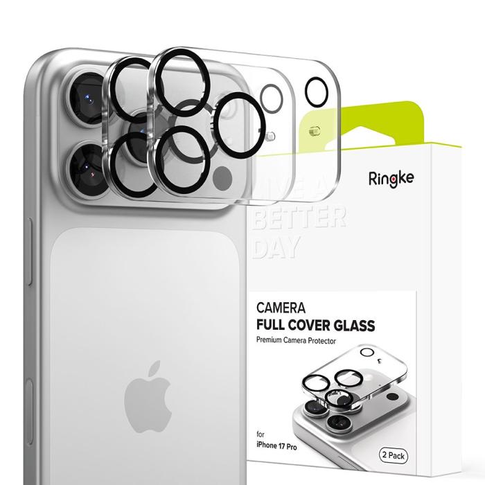 Bild 1, Ringke iPhone 17 Pro 2-PACK Linsskydd Svart