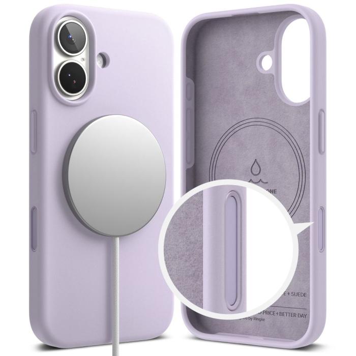 Bild 3, Ringke iPhone 17 Skal MagSafe Silikon Lila