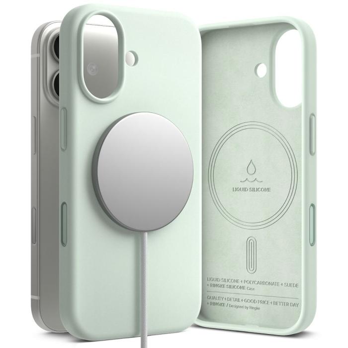 Bild 1, Ringke iPhone 17 Skal MagSafe Silikon Soft Mint