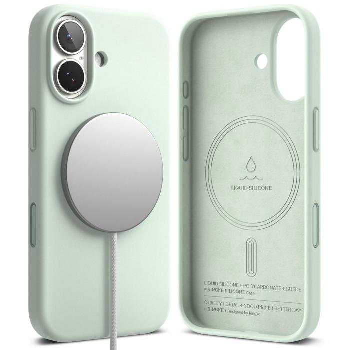 Bild 2, Ringke iPhone 17 Skal MagSafe Silikon Soft Mint