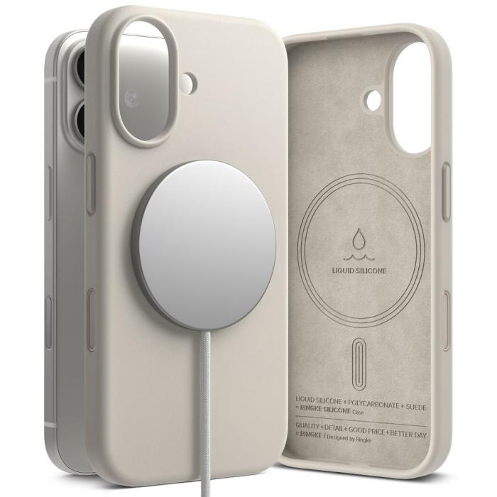 Bild 1, Ringke iPhone 17 Skal MagSafe Silikon Stone