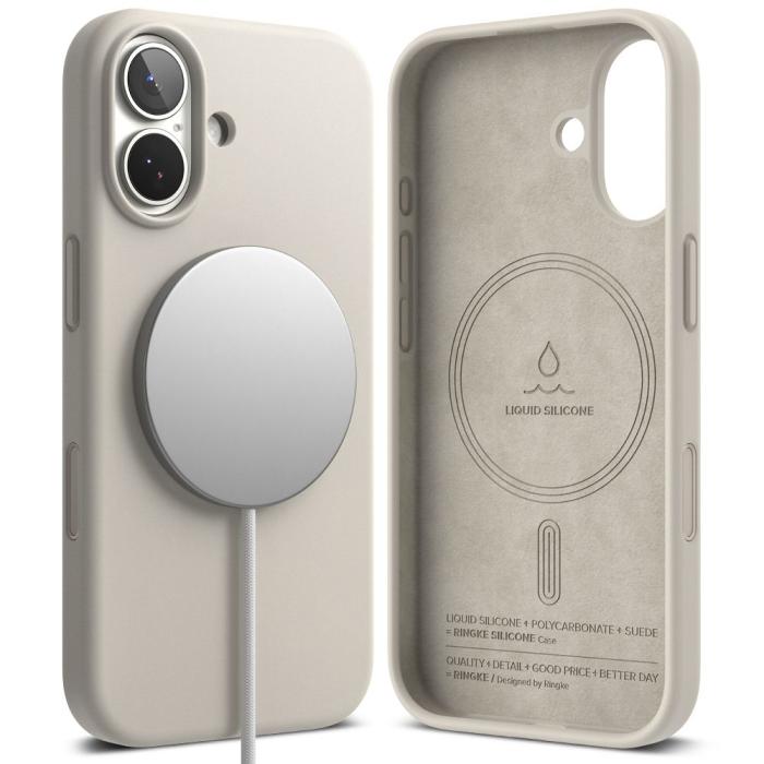 Bild 2, Ringke iPhone 17 Skal MagSafe Silikon Stone